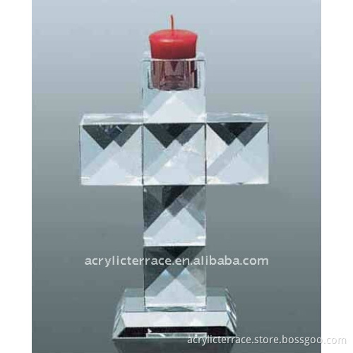 Pedestal Acrylic Candle Holder